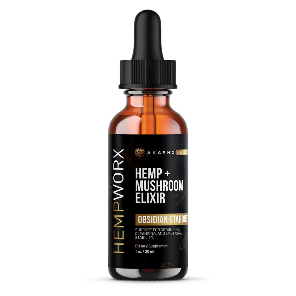 Hemp + Mushroom Elixir Obsidian