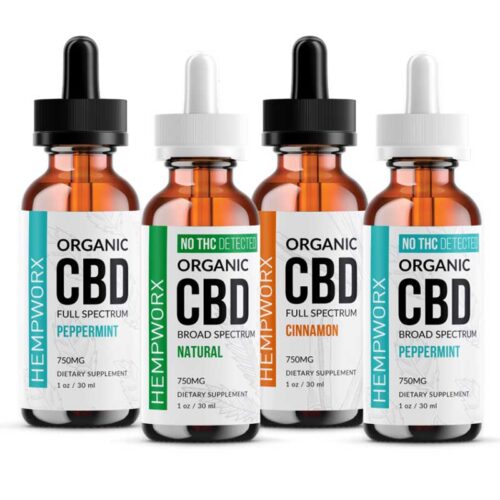 HempWorx 750 4 Pack Organic CBD Oil